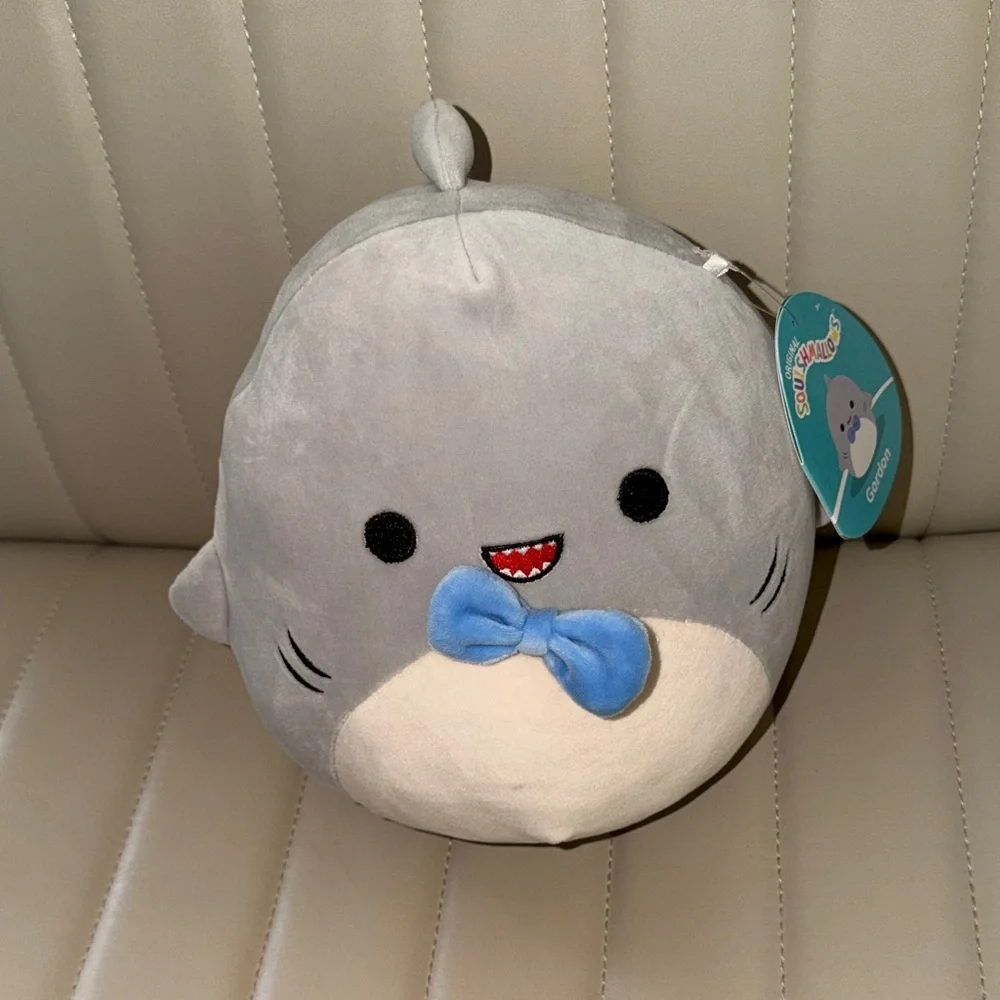 Squishmallows Gray and Blue Shark Plush